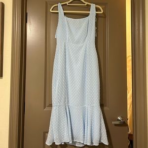 Lulus bimini swiss dot tie strap dress